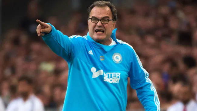 Bielsa dirigiendo al Marsella