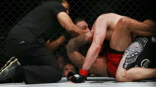 Werdum rinde a Caín con una guillotina