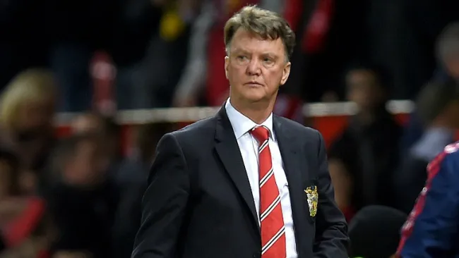 Van Gaal durante un encuentro de Premier 