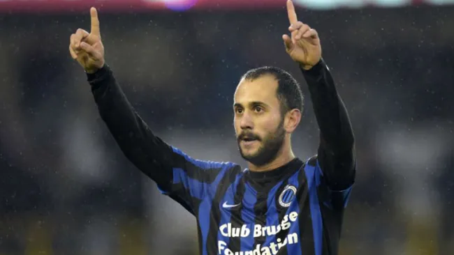 Víctor Vázquez en un partido con el Brujas