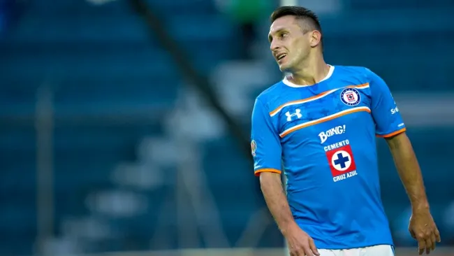 Chaco, durante un encuentro con Cruz Azul