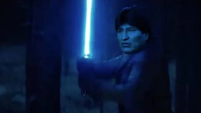 Evo Morales al estilo de Star Wars