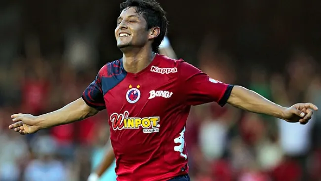 Reyna, en un partido con Veracruz