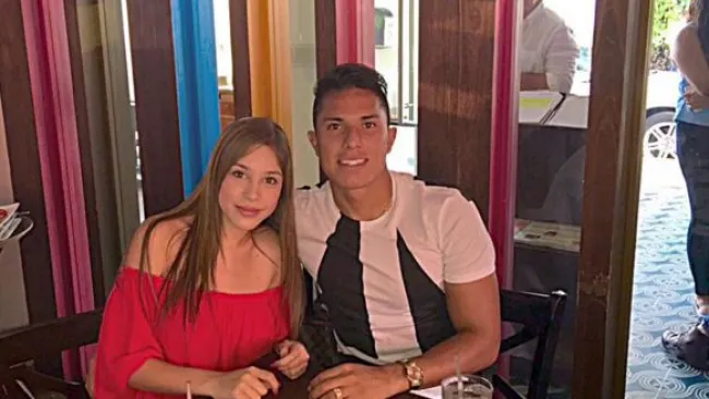 Andrea Navarro con Carlos Salcedo