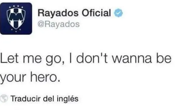 CM de Rayados se equivoca y tuitea canción en cuenta del Club