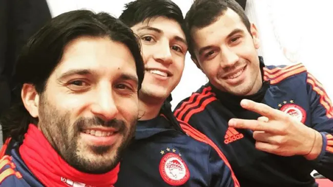 Pulido posa junto al Chori Domínguez