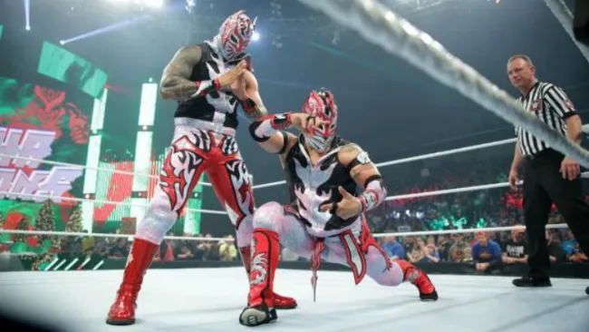 Sin Cara y Kalisto antes de una lucha