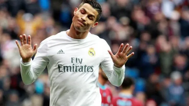 Cristiano Ronaldo, en un juego del Real Madrid