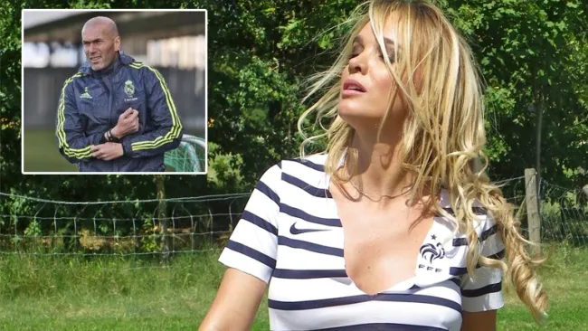 Virgine Caprice, la modelo que apoya a Zidane
