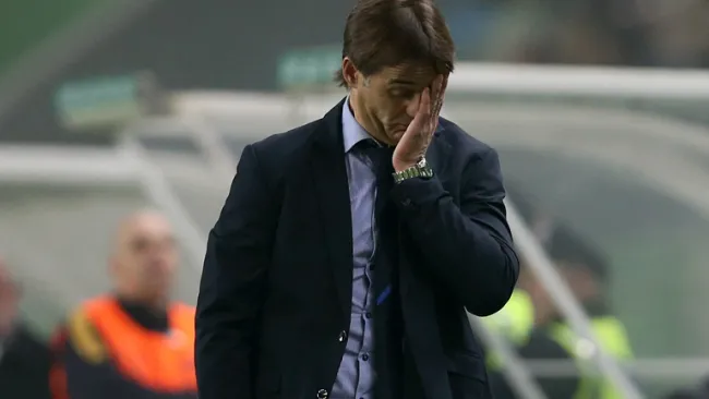 Lopetegui se lamenta tras un partido del Porto