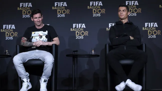 Messi y Cristiano, en conferencia previo a la gala del Balón de Oro