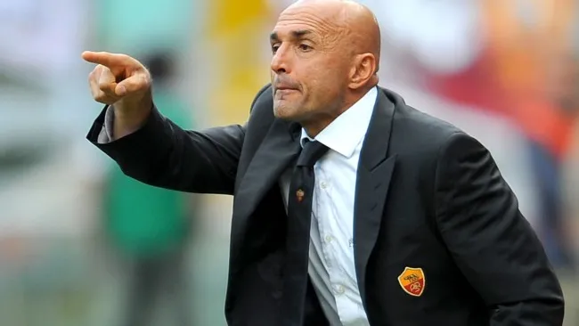Spalletti, durante un partido de la Roma