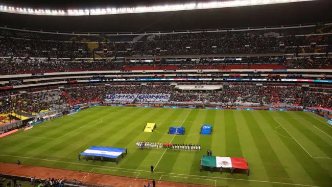 Ceremonia previa al México vs El Salvador