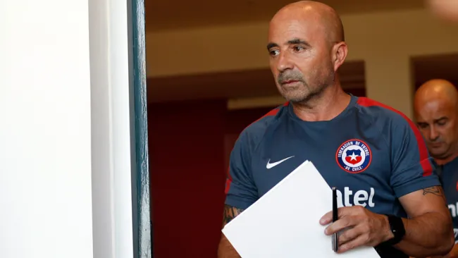 Sampaoli previo a una rueda de prensa