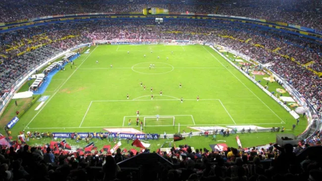 Vista del Estadio Jalisco durante un partido de Atlas