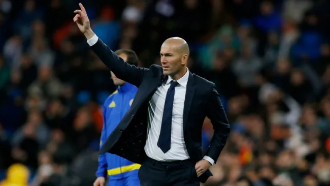 Zidane, durante un partido del Real Madrid