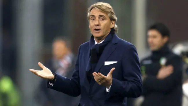 Mancini en partido con el Inter