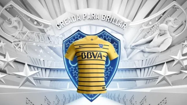 La playera de visita de Boca Juniors