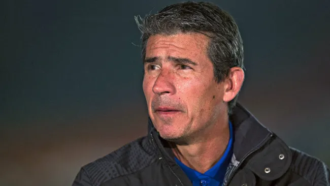 Yayo de la Torre, durante un partido de Cruz Azul