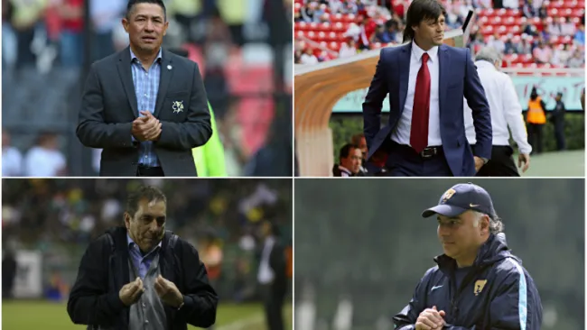 Los entrenadores de los cuatro grandes durante el C2016
