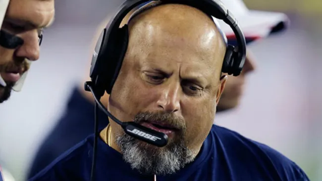 Dave DeGuglielmo en partido con los Patriotas