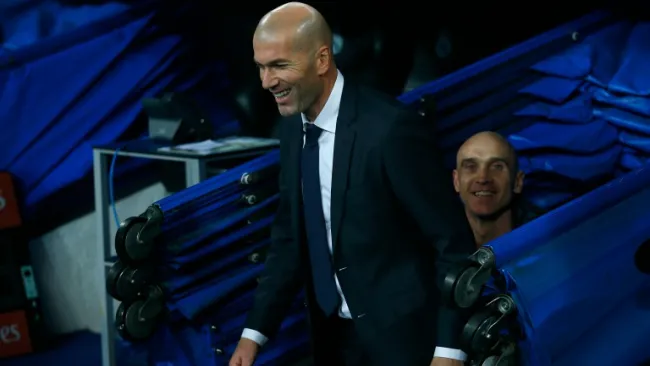 Zidane, durante un partido del Real Madrid