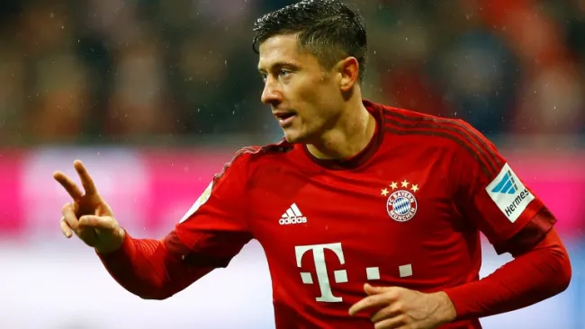 Lewandowski festeja su anotación 
