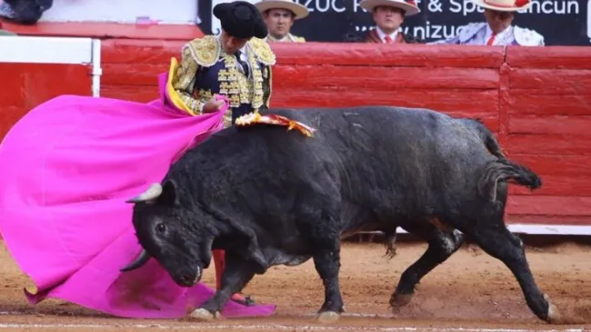 Joselito Adame durante una faena