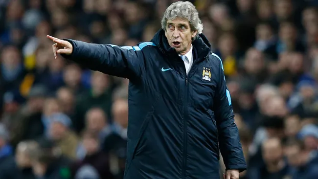 Manuel Pellegrini, en un duelo del Manchester City