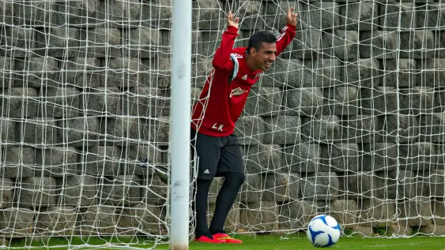 Jesús Alonso Escoboza en un entrenamiento de Tijuana