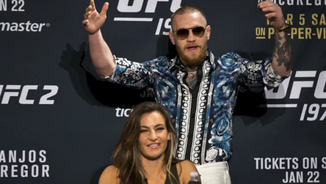 McGregor en un evento de la UFC
