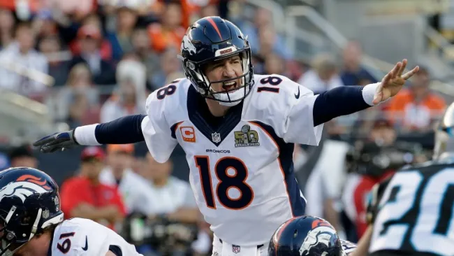Peyton Manning, durante el Super Bowl 50