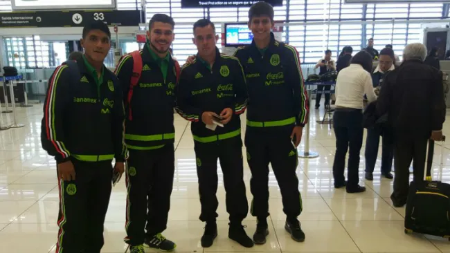 Los futbolistas del Tri previo al viaje hacia Miami