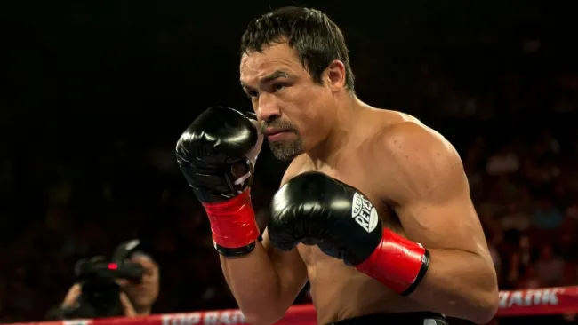 Juan Manuel Márquez en una pelea