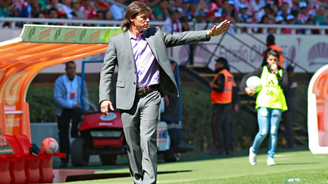 Almeyda en partido contra León
