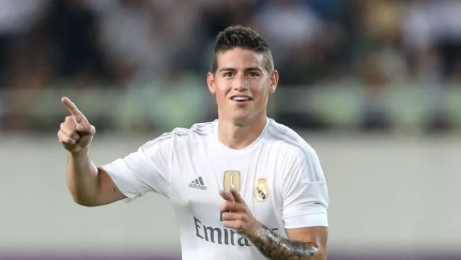 James Rodríguez, en un juego del Real Madrid