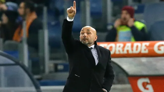 Spalletti, durante un partido de la Roma