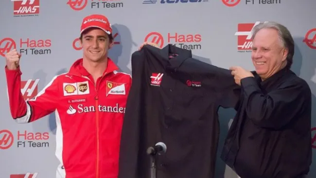Gutiérrez es presentado con la escudería Haas