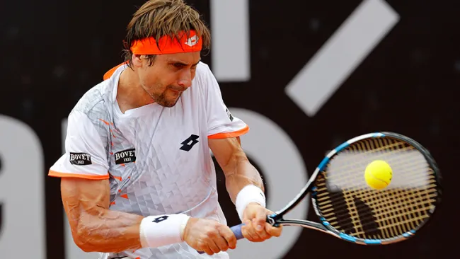 David Ferrer, durante un partido en el Abierto de Río