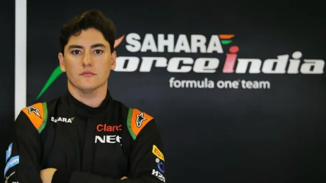 Alfonso Celis como piloto de Sahara Force India
