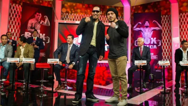 Antonio Margarito posa con el 'Maromerito' Páez