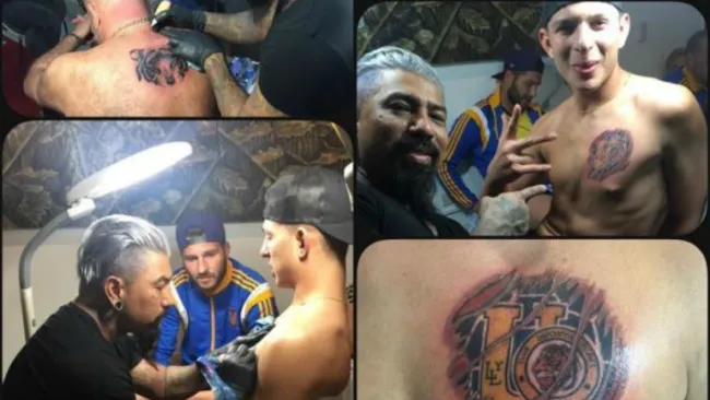 César Ritual presumió los tatuajes de los Gignac en Instagram