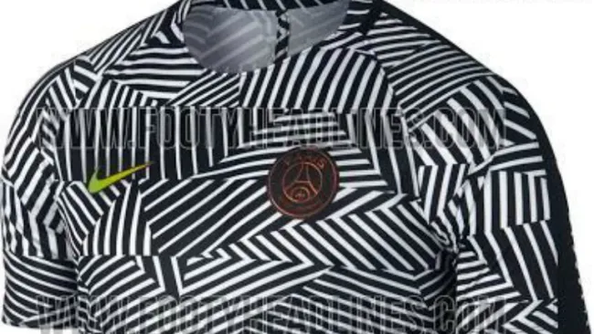 Así luciría la camiseta de calentamiento parisina