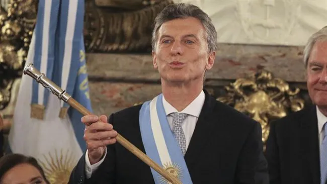 Macri, en su investidura como Presidente de Argentina