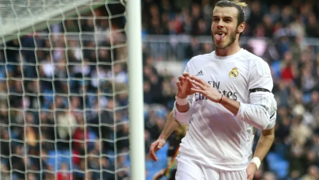 Bale celebra un gol con el Real Madrid
