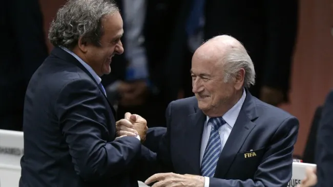 Blatter y Platini, en un congreso de la FIFA