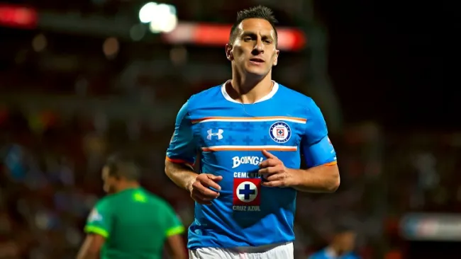 Chaco, durante un encuentro con Cruz Azul