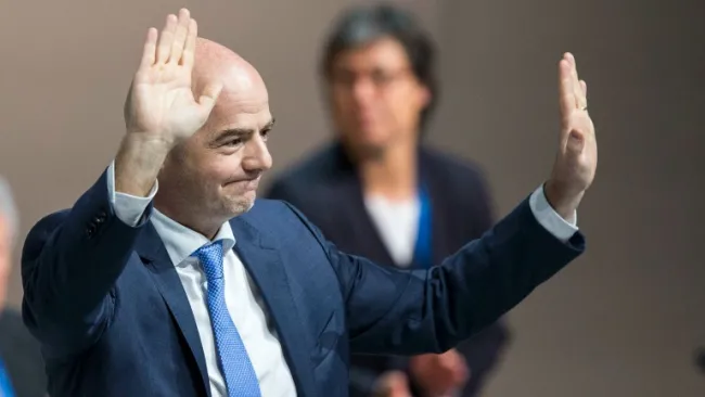 Infantino tras ganar la elección de la FIFA