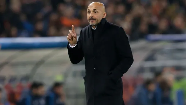 Spalletti, durante un partido de la Roma