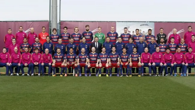 Fotografía oficial del Barcelona para la temporada 2015-2016